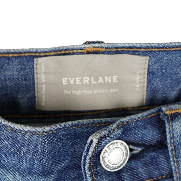 Everlane Womens The High Rise Skinny Jeans Size 24 Ankle - Picture 6 of 8